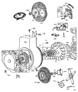 Blower Hsg,rewind,electrical Diagram and Parts List for 170402-0720-XX  Briggs and Stratton Engine